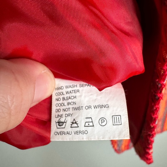 Lizwear Vintage Women’s 100% Cotton Colorful Striped 90s Vest Pearl Buttons - M - Picture 5 of 9